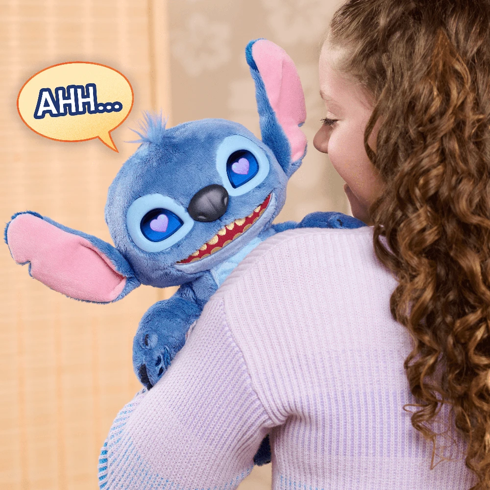 Disney JUST PLAY STITCH Interaktyvus pliušinis nuotaikas keičiantis Stičas, 35 cm