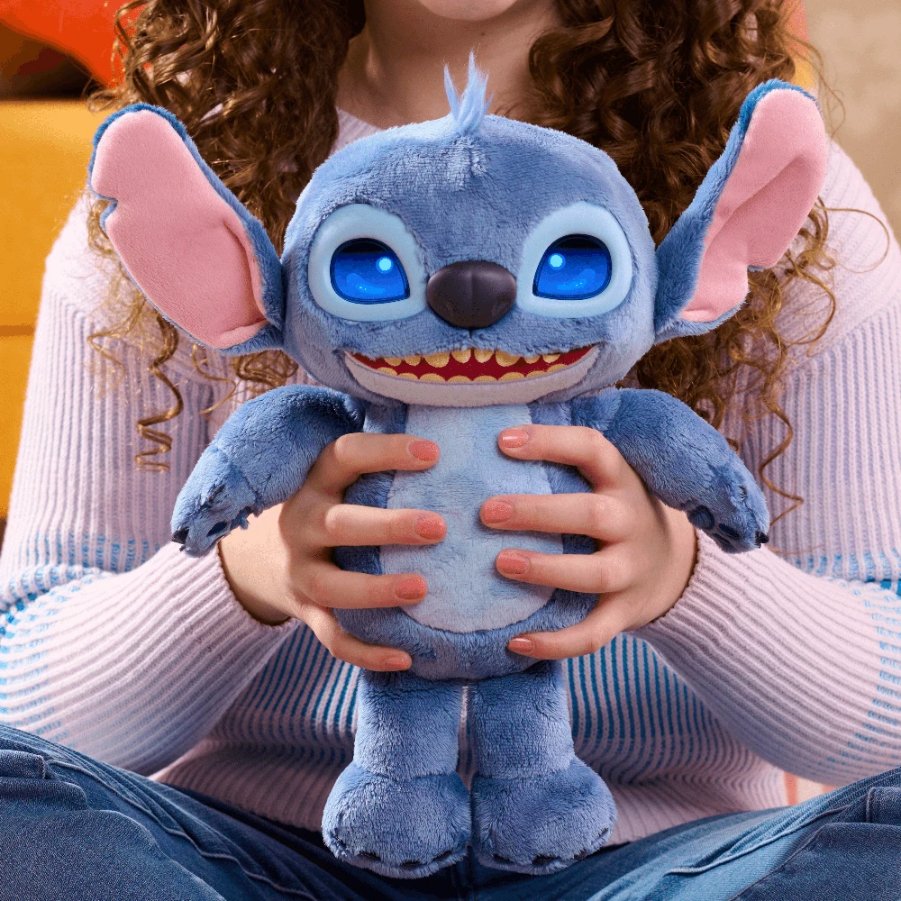 Disney JUST PLAY STITCH Interaktyvus pliušinis nuotaikas keičiantis Stičas, 35 cm