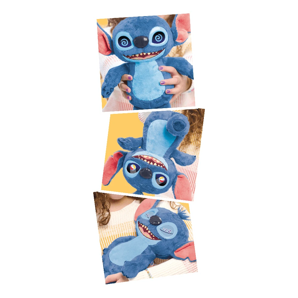 Disney JUST PLAY STITCH Interaktyvus pliušinis nuotaikas keičiantis Stičas, 35 cm