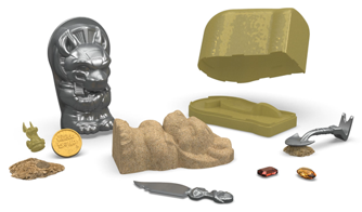 Spin Master KINETIC SAND Kinetinio smėlio rinkinys "Mumijos kapas"
