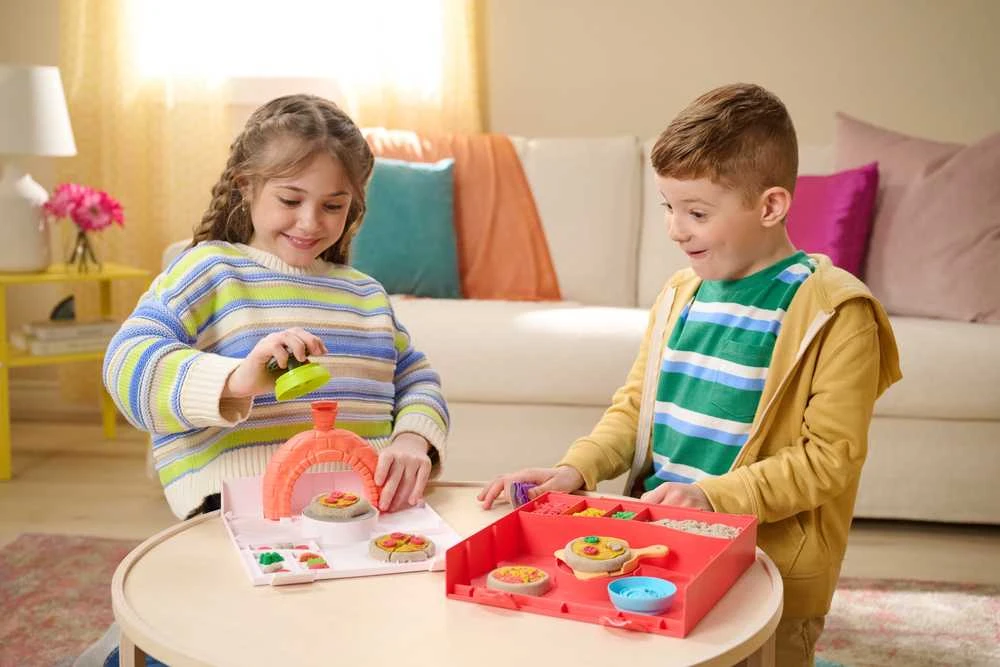 Spin Master KINETINIO SMĖLIO žaidimų rinkinys „SquishPizza“