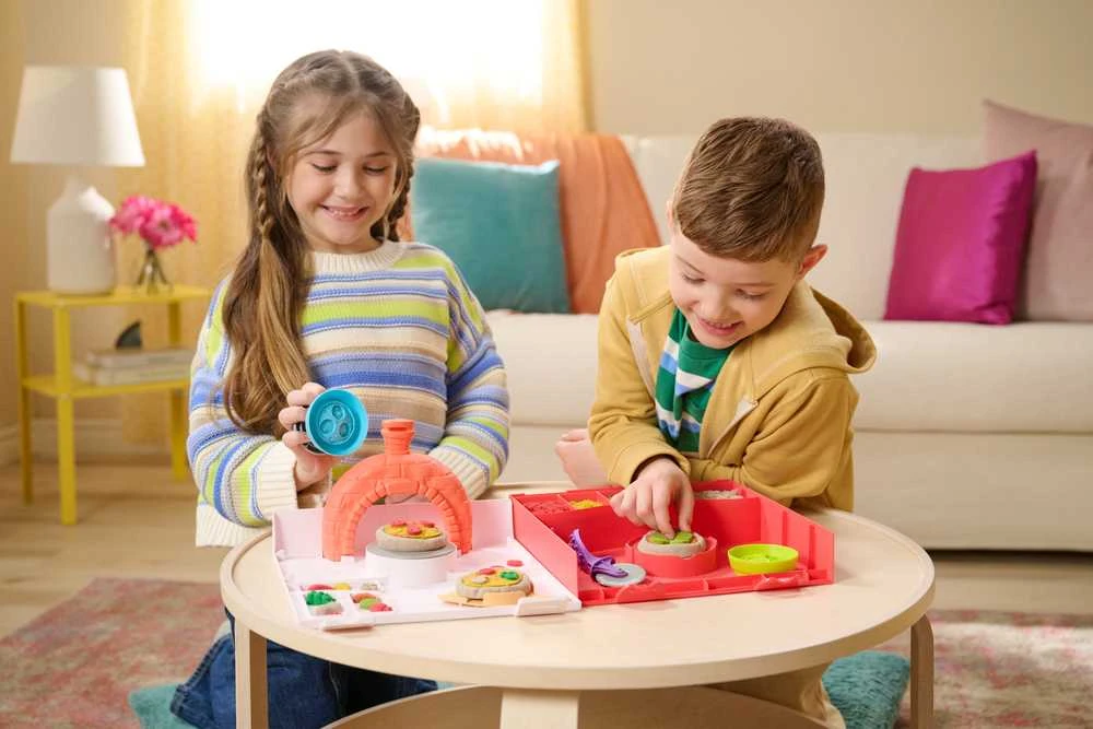 Spin Master KINETINIO SMĖLIO žaidimų rinkinys „SquishPizza“