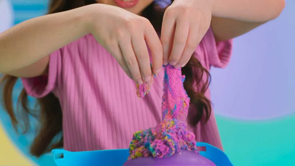 Kinetic Sand KINETINIS SMĖLIS Rinkinys „SquishMotion“