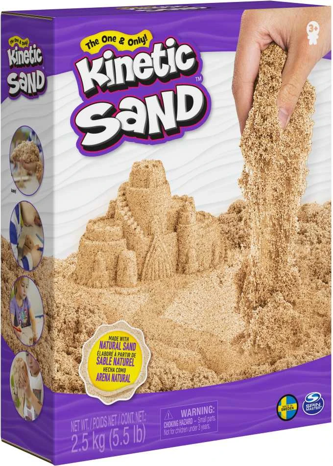 KINETIC SAND Kinetinis smėlis, rudas, 2,5 kg