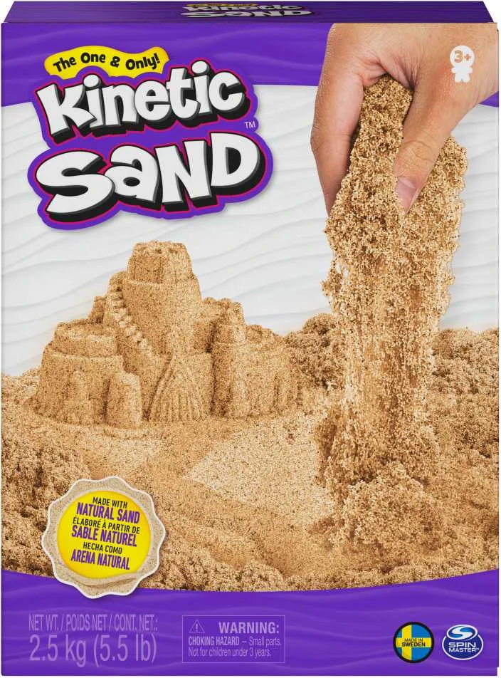 KINETIC SAND Kinetinis smėlis, rudas, 2,5 kg