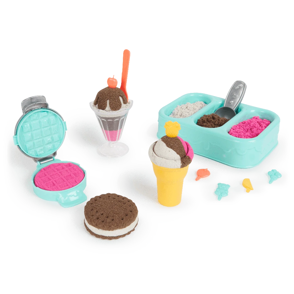 KINETIC SAND Rinkinys „Ledų desertai“