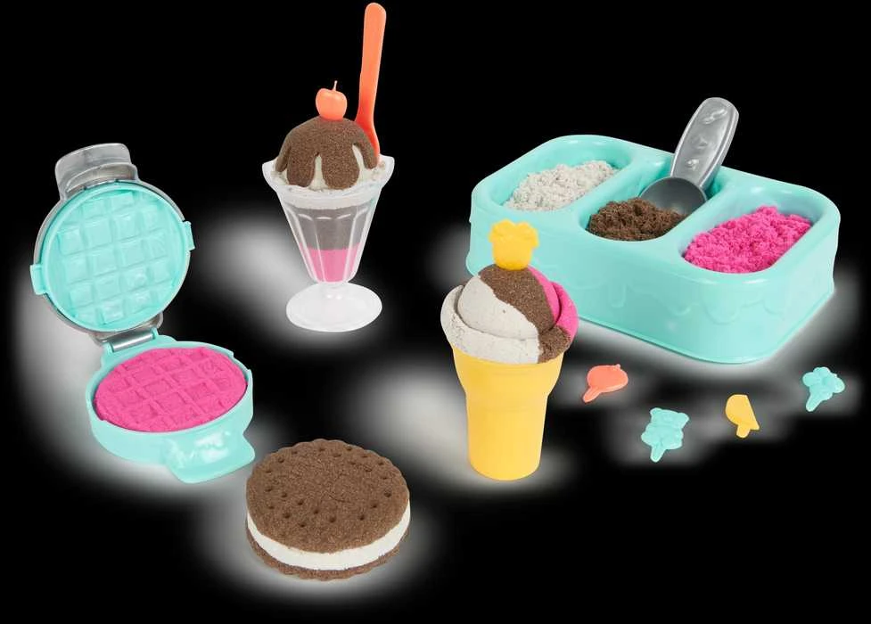 KINETIC SAND Rinkinys „Ledų desertai“