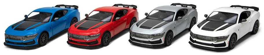 KINSMART Automobilio modelis 2024 Ford Mustang Dark Horse, mastelis 1:38