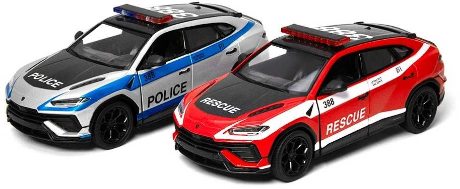 KINSMART Automobilio modelis Lamborghini Urus Performante (policija/ugniagesys), mastelis 1:38