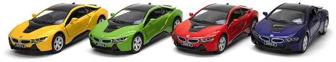 KINSMART automobilis BMW I8, 12 cm