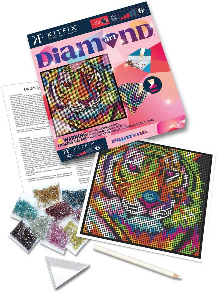 KITFIX DIY Deimančiukų menas „Tigras“
