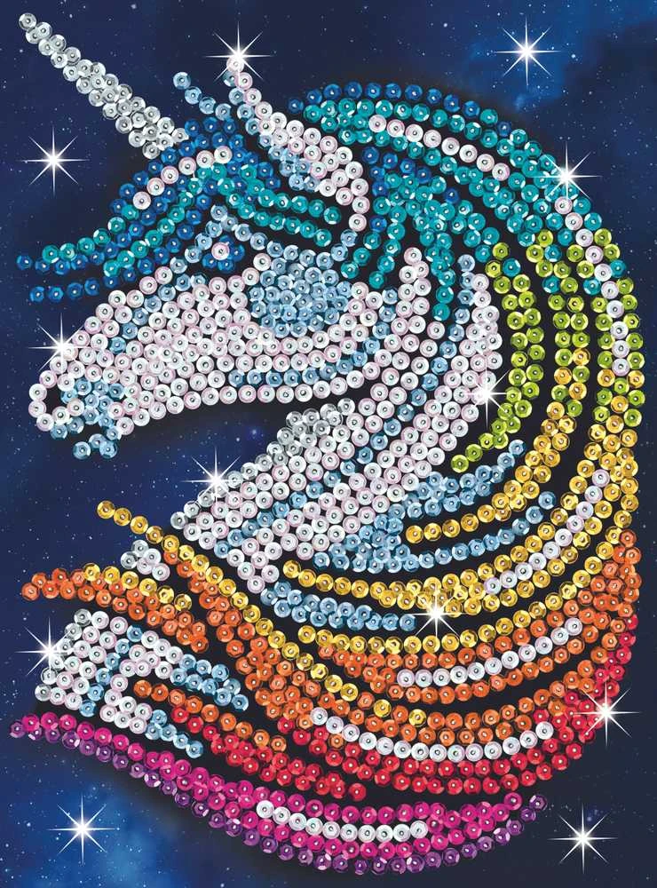 KITFIX DIY „Sequin Art“ raudonasis rinkinys „Vienaragis“