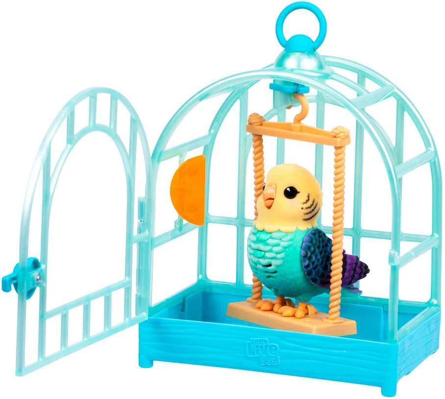 Moose Interaktyvus žaislinis paukščiukas Little Live Pets My Really Real Bird & Cage Indie
