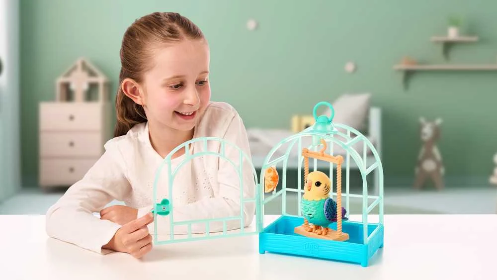 Moose Interaktyvus žaislinis paukščiukas Little Live Pets My Really Real Bird & Cage Indie