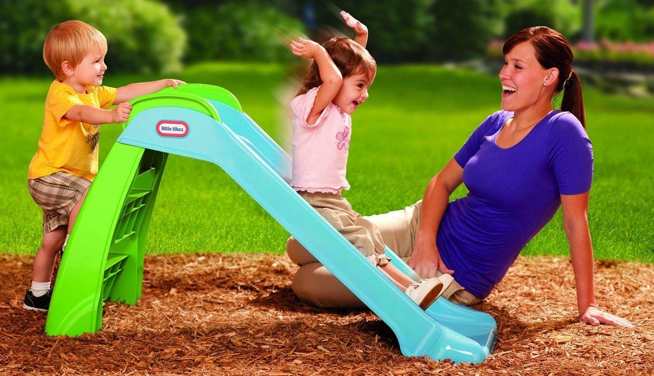 „Little Tikes Garden Slide“ pirmiausia slidinkite mano pirmąjį 95 cm mėlyną