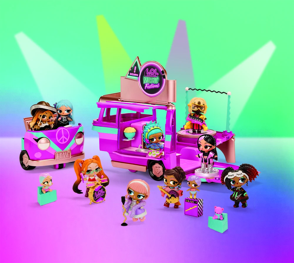 L.O.L. SURPRISE Rinkinys „Muzikos festivalio autobusas“