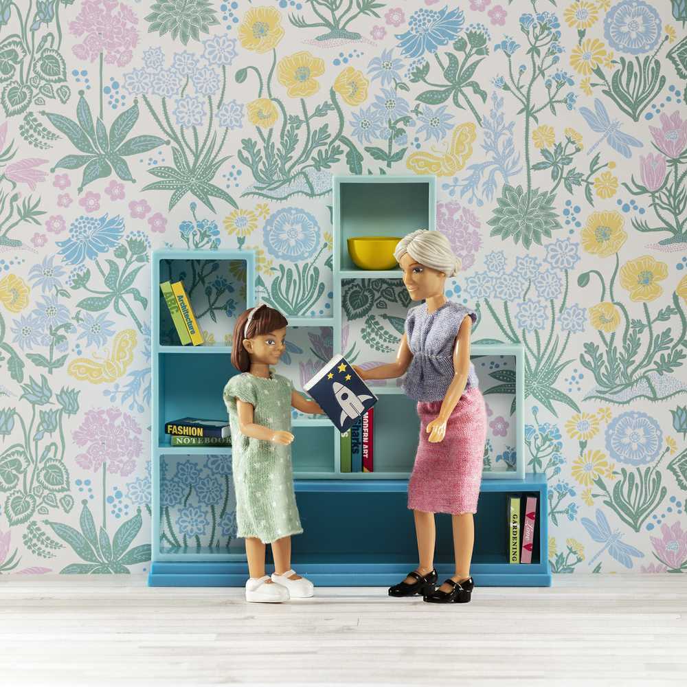 Lundby Lėlių namelio baldas: Knygų lentyna