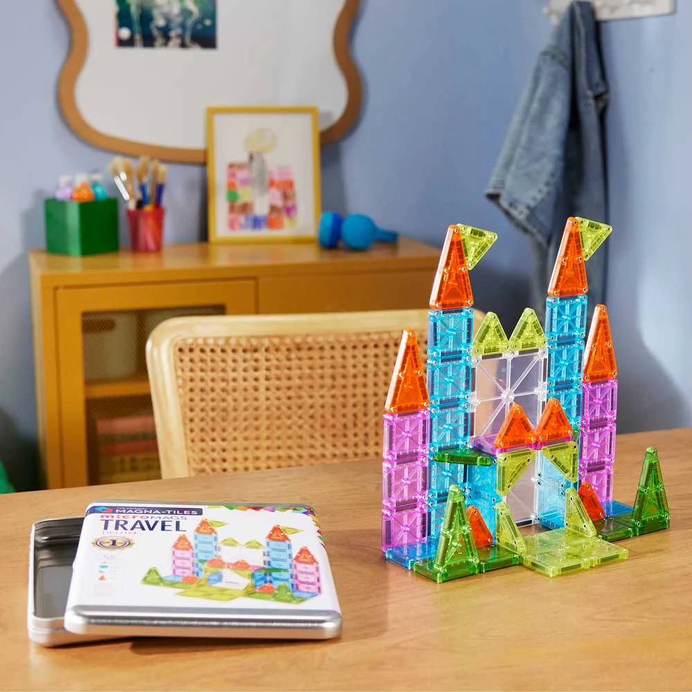 MAGNA-TILES Didelis kelioninis magnetinis konstruktorius „Micromags“, 55 det.