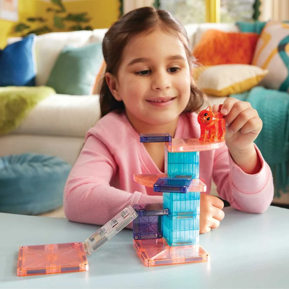 MAGNA-TILES Magnetinis konstruktorius „Kačiuko draskyklė“, 13 det.