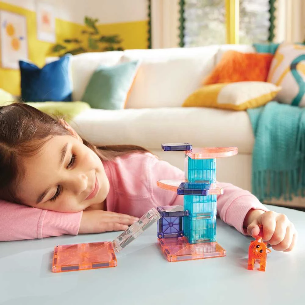 MAGNA-TILES Magnetinis konstruktorius „Kačiuko draskyklė“, 13 det.