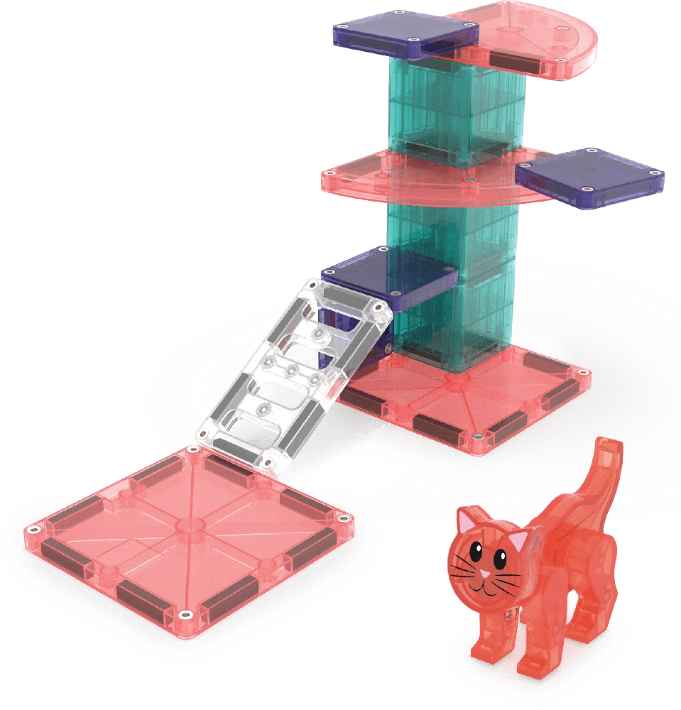 MAGNA-TILES Magnetinis konstruktorius „Kačiuko draskyklė“, 13 det.