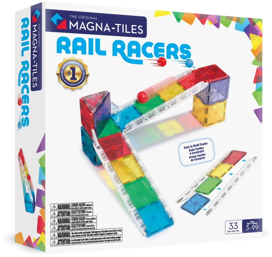 MAGNA-TILES Magnetinis konstruktorius „Kamuoliuko trasa“, 33 det.