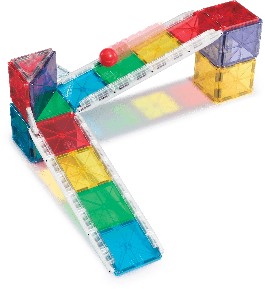 MAGNA-TILES Magnetinis konstruktorius „Kamuoliuko trasa“, 33 det.