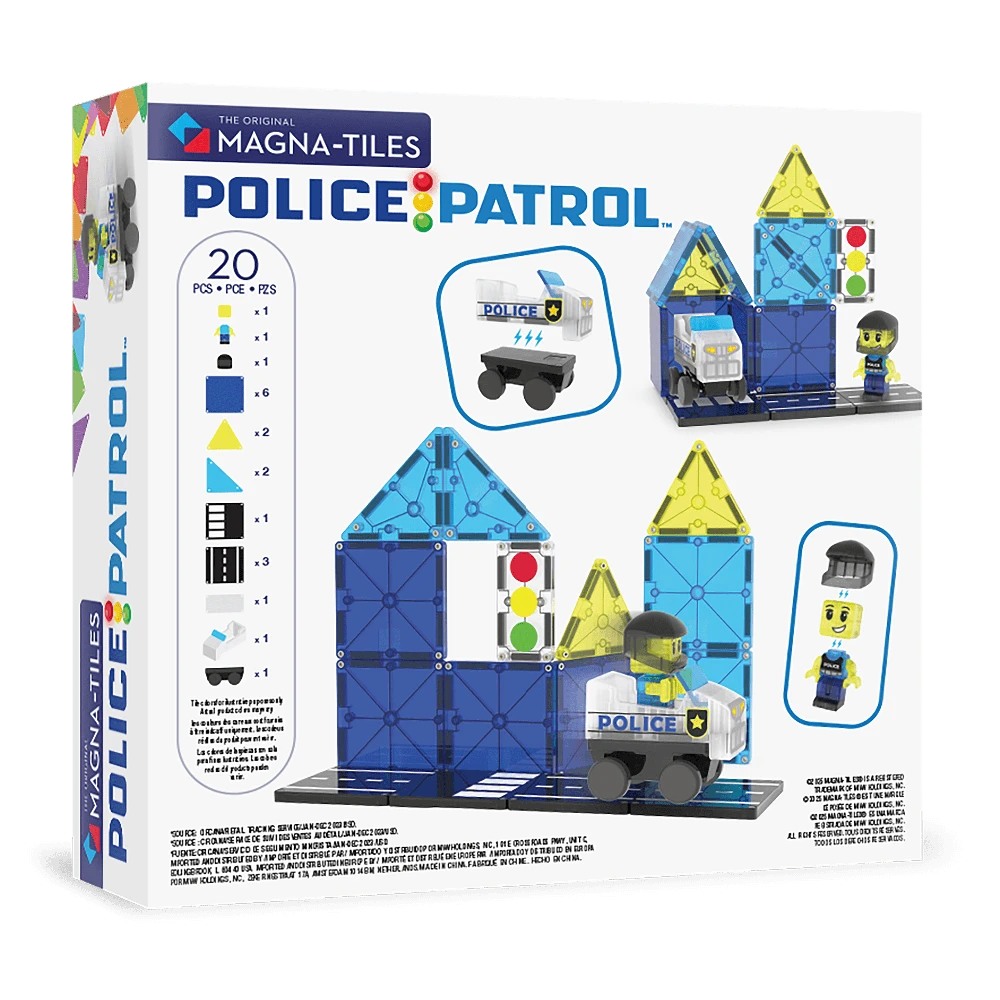 Kontext MAGNA-TILES Magnetinis konstruktorius „Policijos patrulis“, 20 det.
