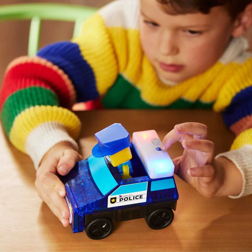 MAGNA-TILES Magnetinis konstruktorius „Policijos nuovada“, 35 det.