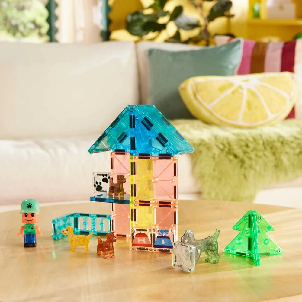 MAGNA-TILES Magnetinis konstruktorius „Šuniukų parkas“, 27 det.