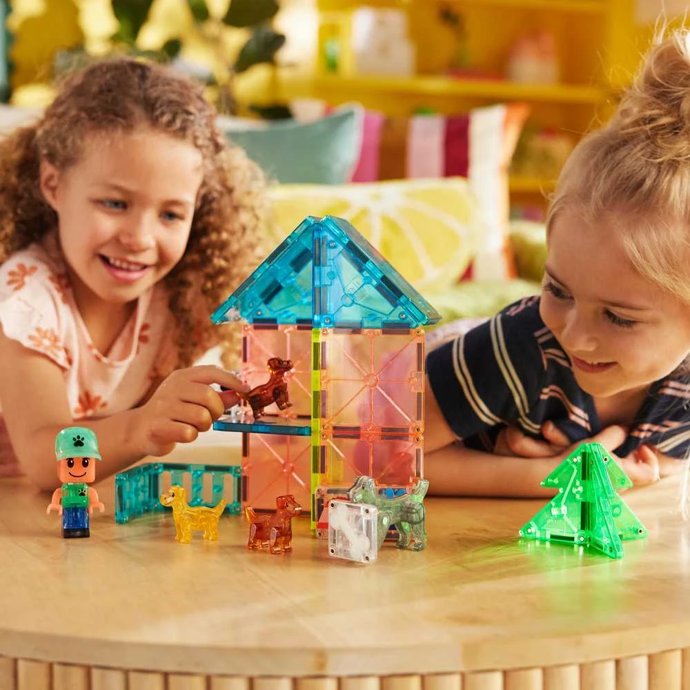 MAGNA-TILES Magnetinis konstruktorius „Šuniukų parkas“, 27 det.