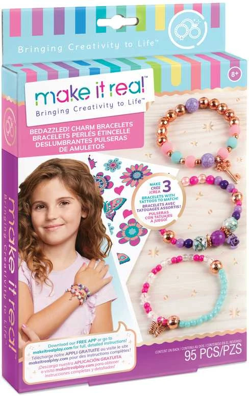 MAKE IT REAL Apyrankių gaminimo rinkinys „Bedazzled!”