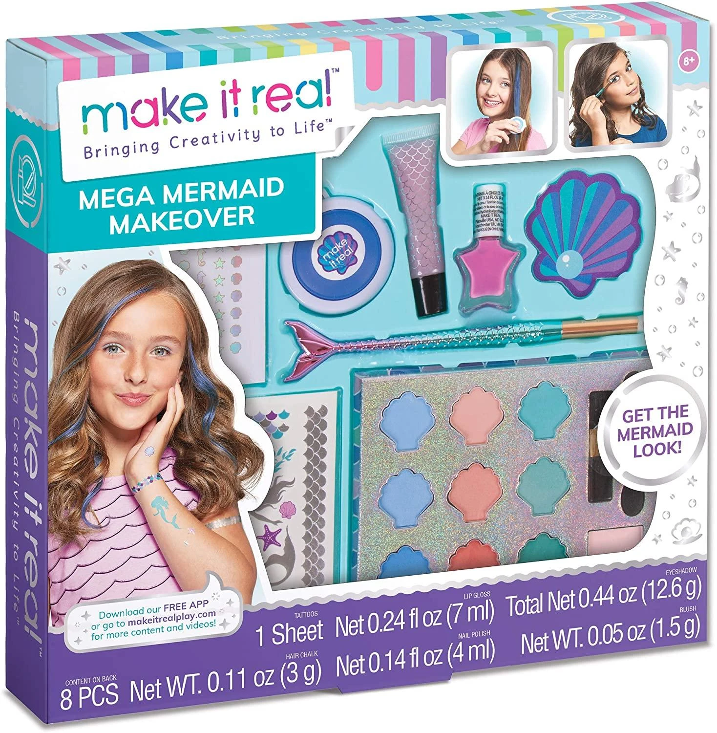 MAKE IT REAL Didelis kosmetikos rinkinys „Undinėlė“