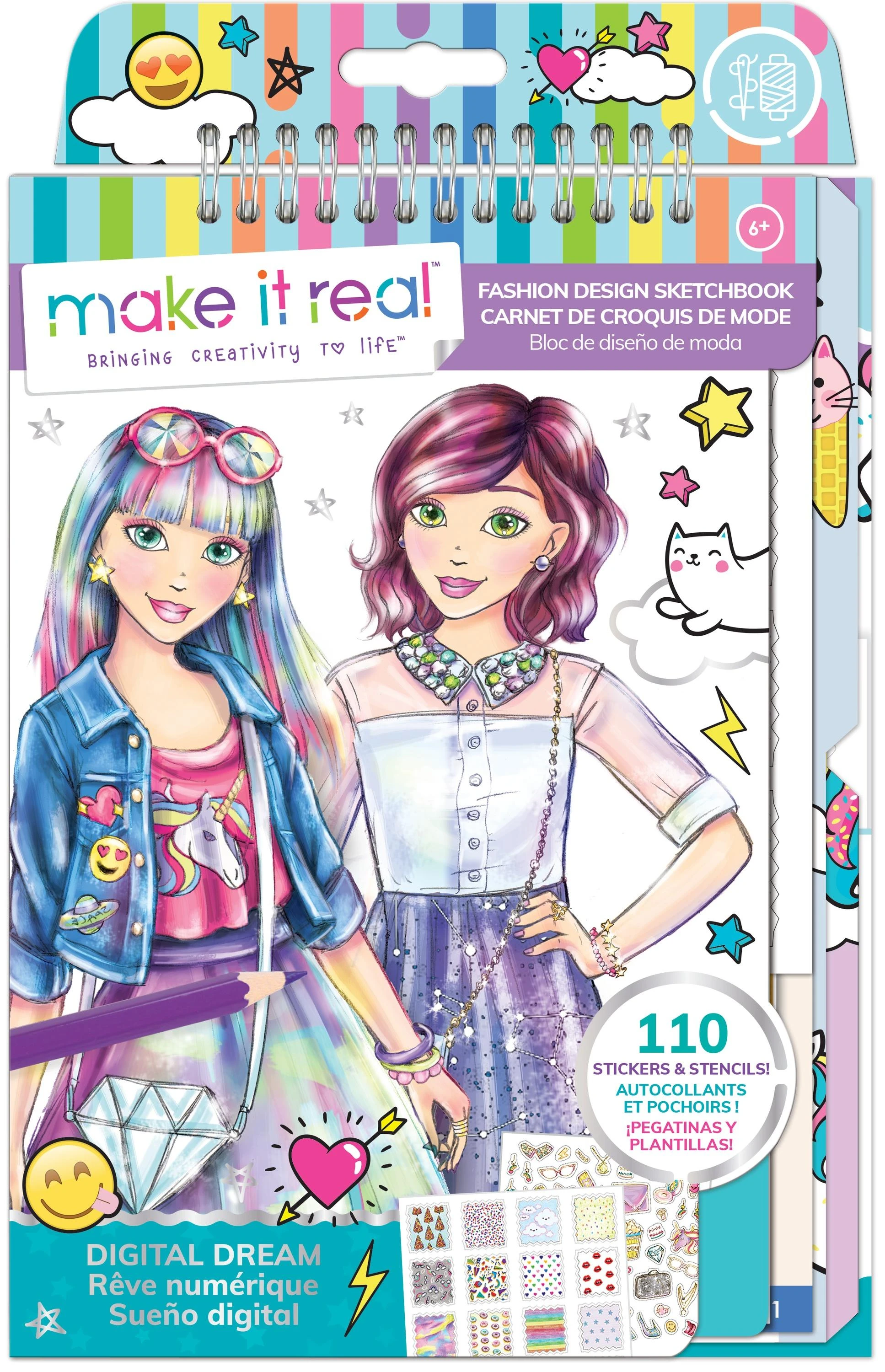 MAKE IT REAL Dizainerio eskizų knygelė „Emocijos“