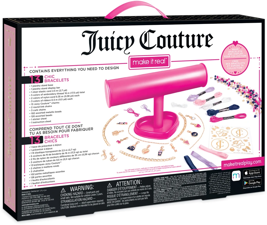 MAKE IT REAL JUICY COUTURE Apyrankių kūrimo rinkinys „Dazzle and Ekranas“