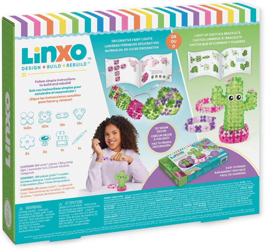 MAKE IT REAL „LinXo“ šviečiančių kambario dekoracijų rinkinys