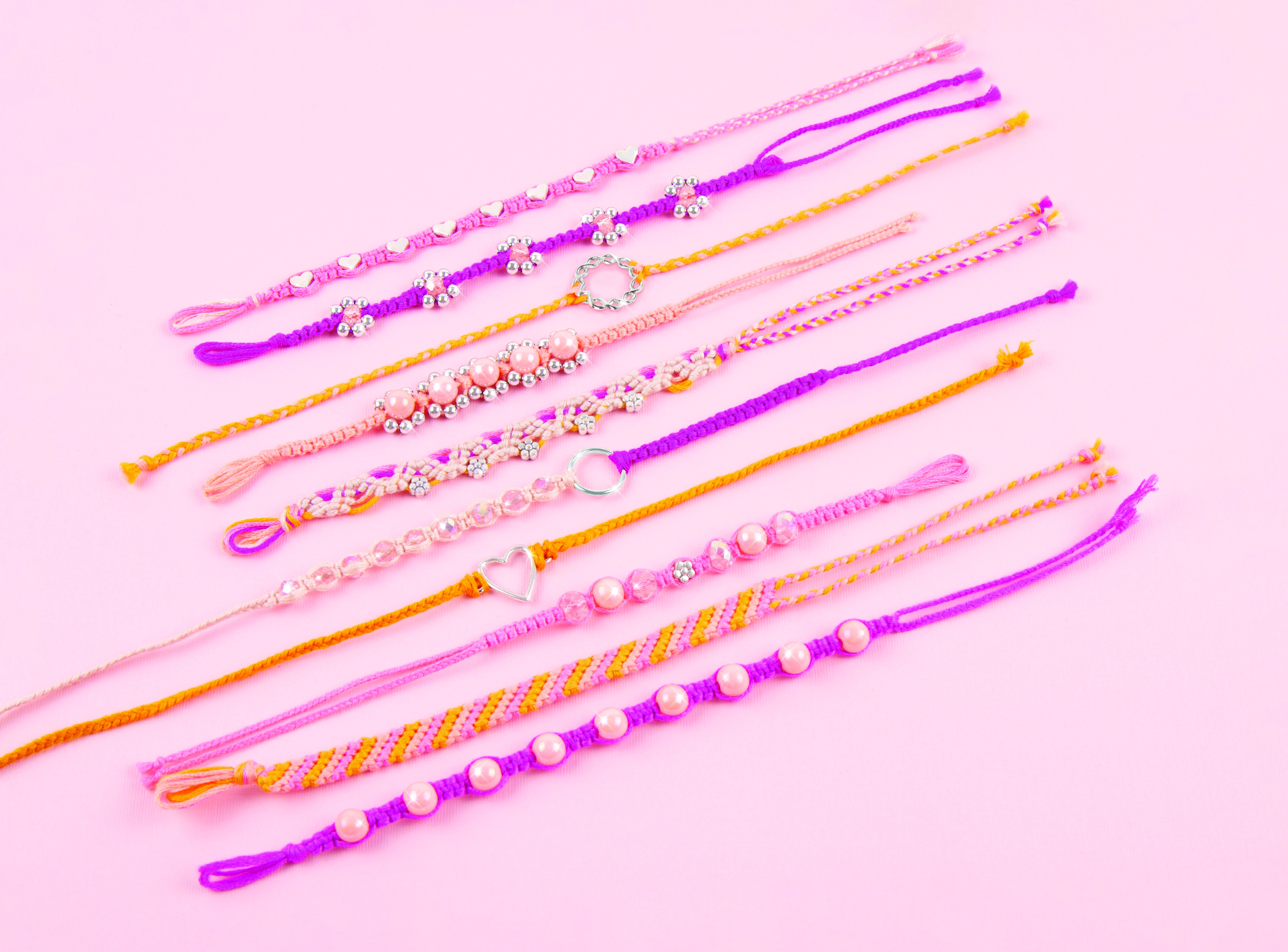 MAKE IT REAL Pintos apyrankės „Macrame“