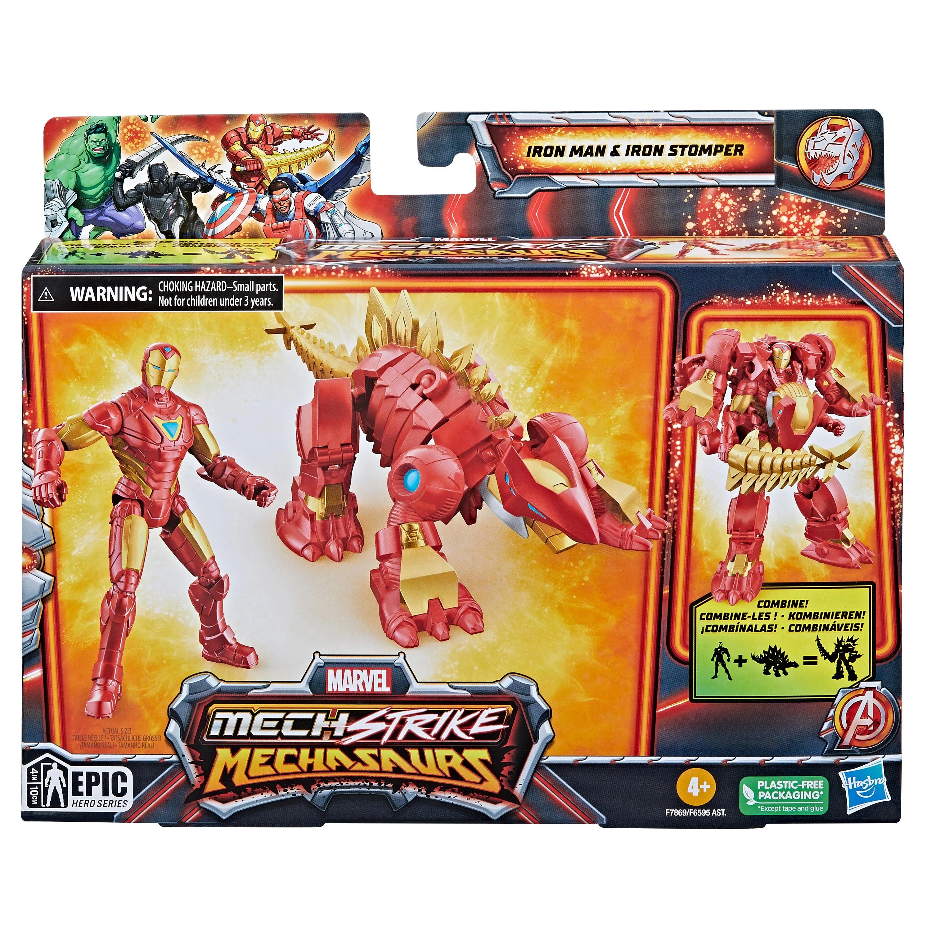 MARVEL MECH STRIKE 3.0 figūrėlė ir kostiumas, 10 cm