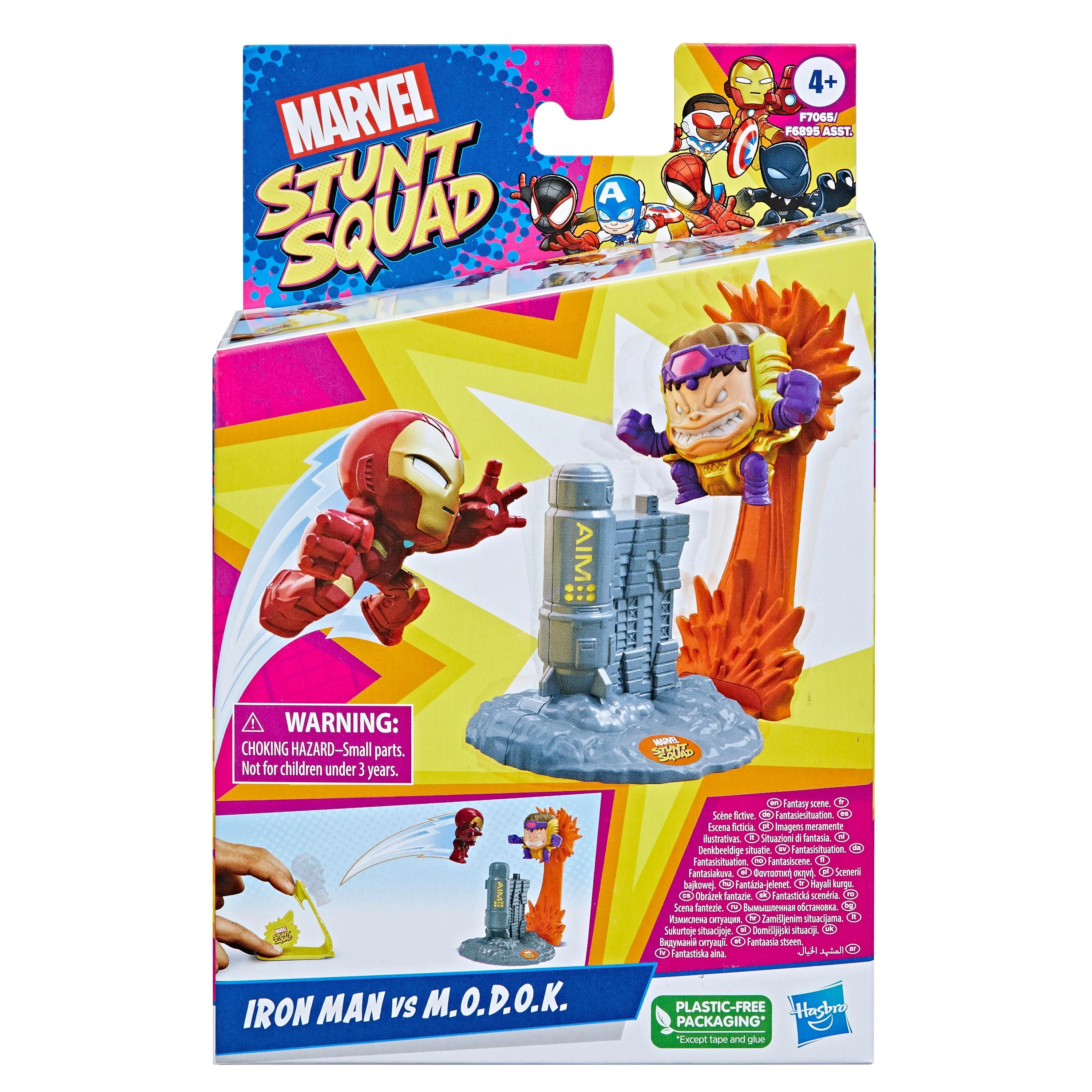 MARVEL Stunt Squad rinkinys „Herojus prieš blogiuką“