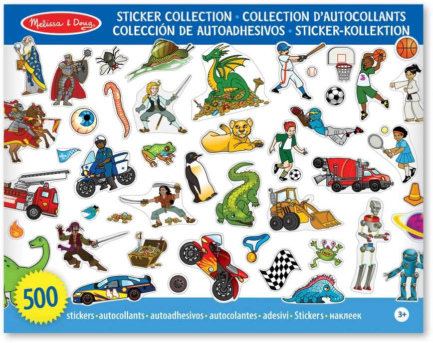 MELISSA & DOUG Lipdukų rinkinys, mėlynas