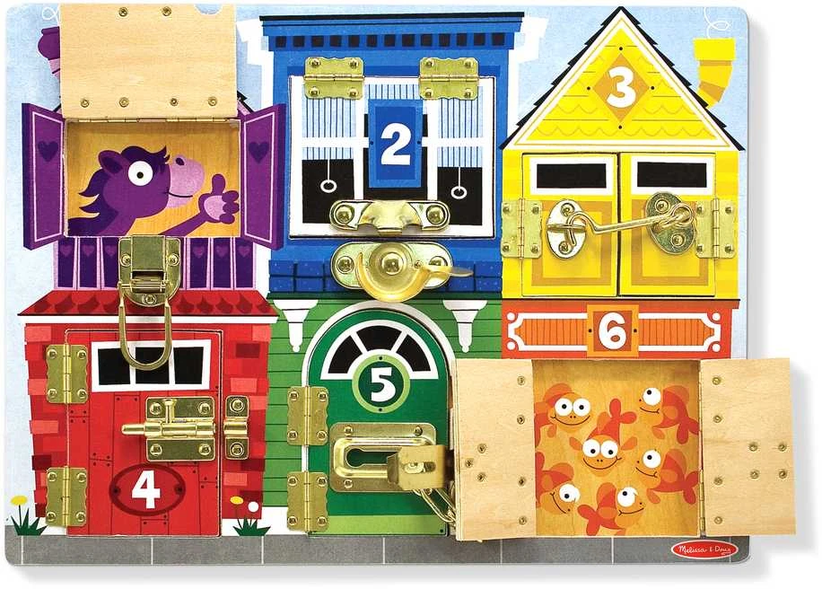Dėlionė MELISSA & DOUG playset Latches Board