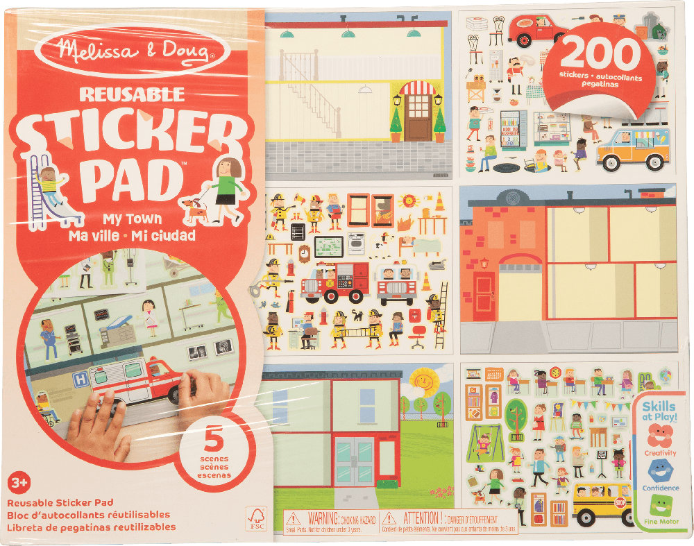 MELISSA & DOUG Reusable Sticker Pad - My Town