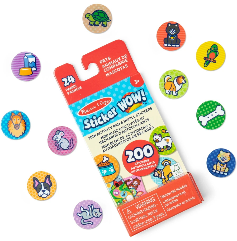 MELISSA & DOUG STICKER WOW! Lipdukai „Augintinis“