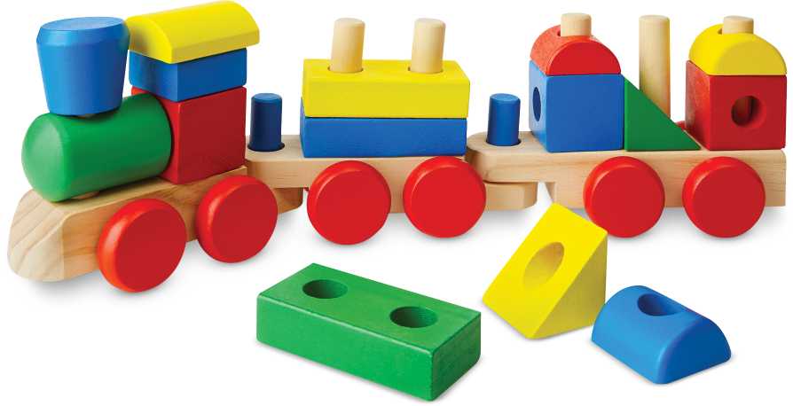 MELISSA & DOUG Traukinukas iš formelių