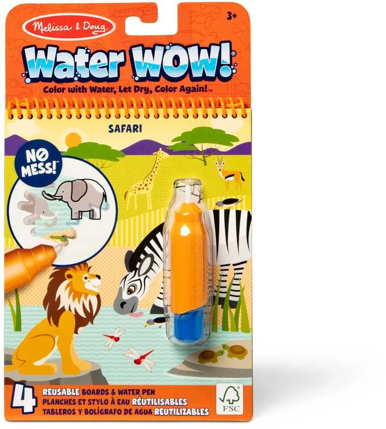MELISSA & DOUG WATER WOW! Piešimo vandeniu rinkinys „Safaris“