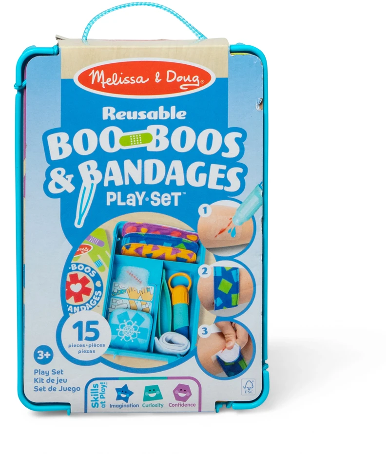 Dėlionė Polesie MELISSA & DOUG žaidimų rinkinys „Boo-Boos & Bandages“ daugkartinio naudojimo žaidimų rinkinys
