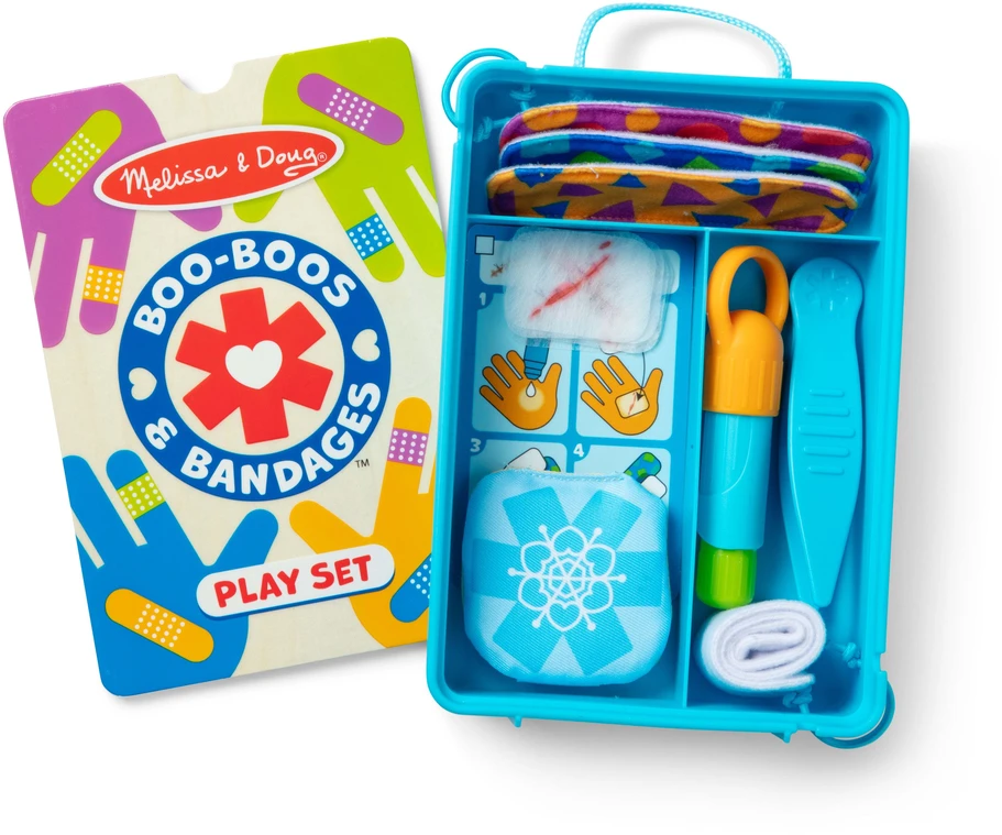Dėlionė Polesie MELISSA & DOUG žaidimų rinkinys „Boo-Boos & Bandages“ daugkartinio naudojimo žaidimų rinkinys