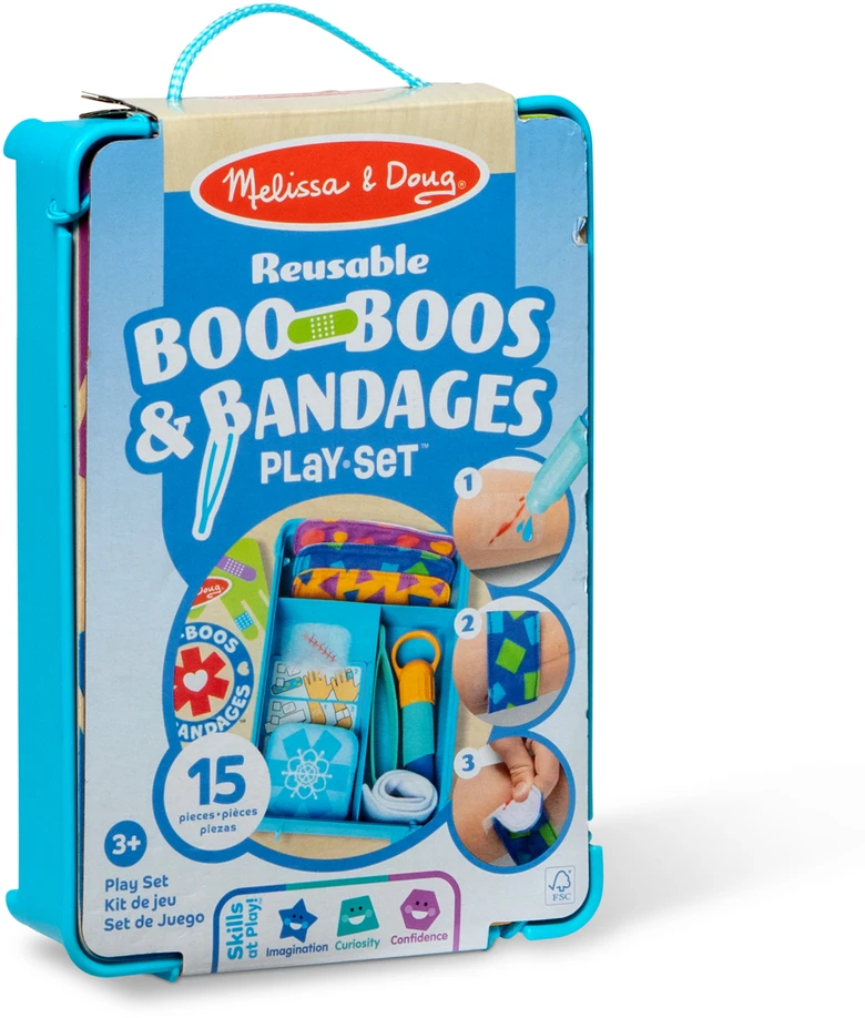 Dėlionė Polesie MELISSA & DOUG žaidimų rinkinys „Boo-Boos & Bandages“ daugkartinio naudojimo žaidimų rinkinys