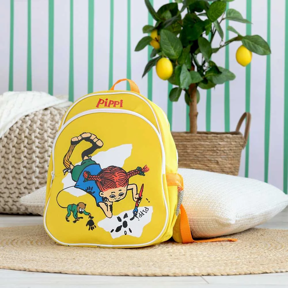 MICKI PIPPI Kuprinė „Pepė Ilgakojinė“, geltona
