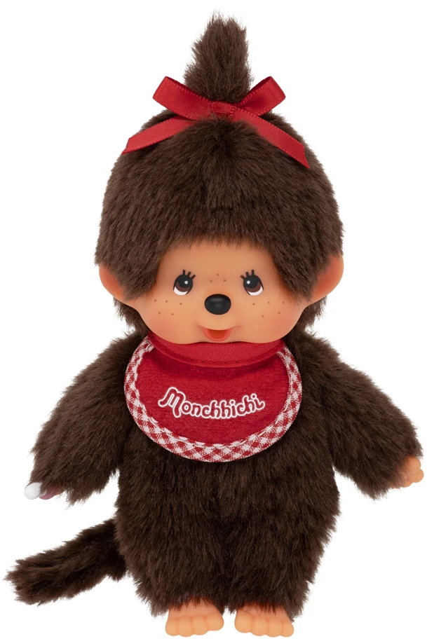 MONCHHICHI beždžionėlė su kūdikiu "Beany", 14 cm